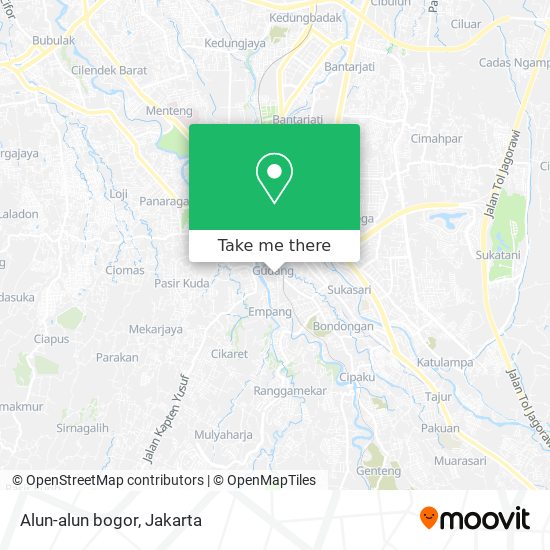 Alun-alun bogor map