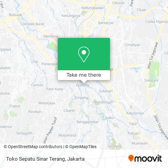 Toko Sepatu Sinar Terang map