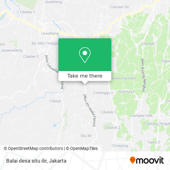 Balai desa situ ilir map