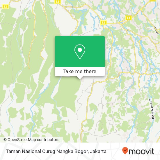 Taman Nasional Curug Nangka Bogor map