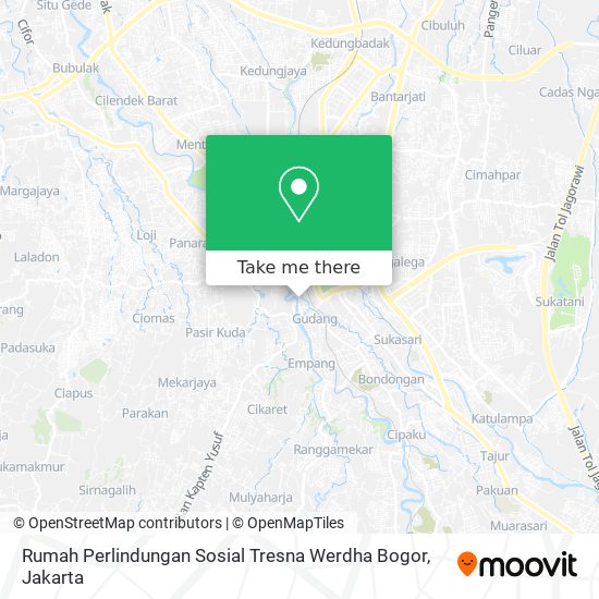 Rumah Perlindungan Sosial Tresna Werdha Bogor map