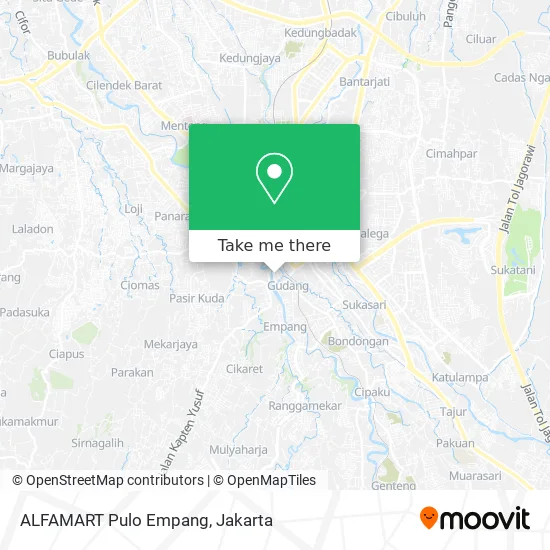 ALFAMART Pulo Empang map
