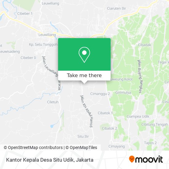 Kantor Kepala Desa Situ Udik map