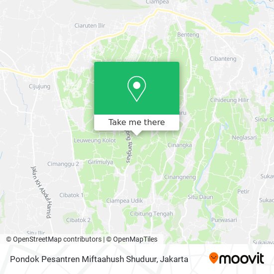 Pondok Pesantren Miftaahush Shuduur map