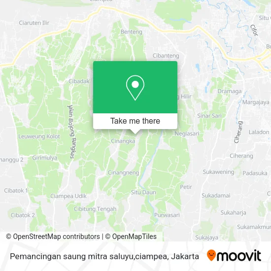 Pemancingan saung mitra saluyu,ciampea map