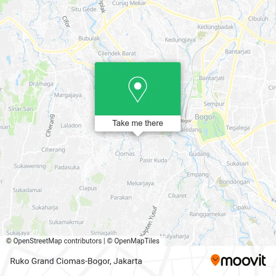 Ruko Grand Ciomas-Bogor map