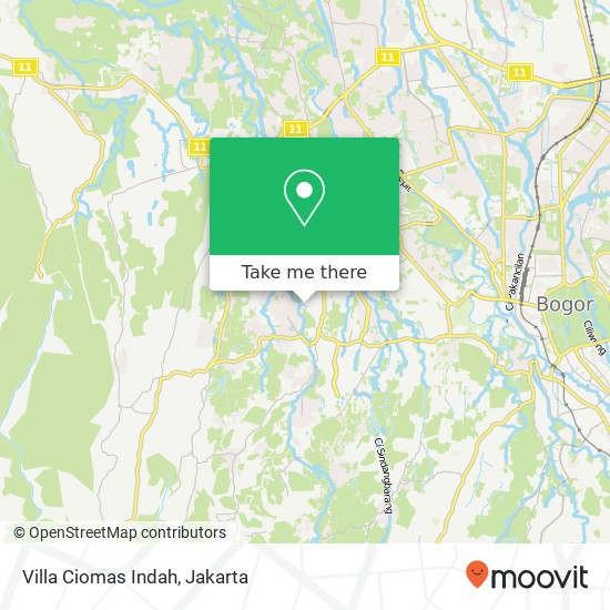 Villa Ciomas Indah map