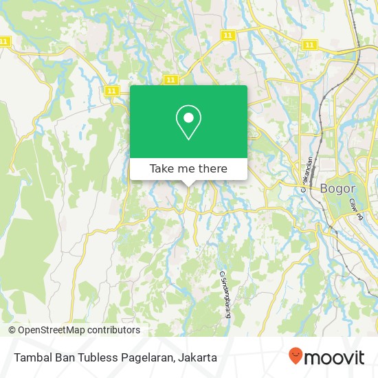 Tambal Ban Tubless Pagelaran map