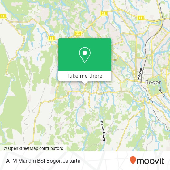 ATM Mandiri BSI Bogor map