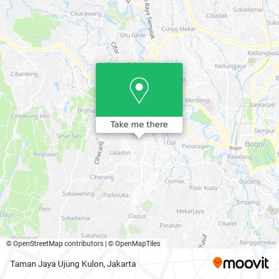 Taman Jaya Ujung Kulon map