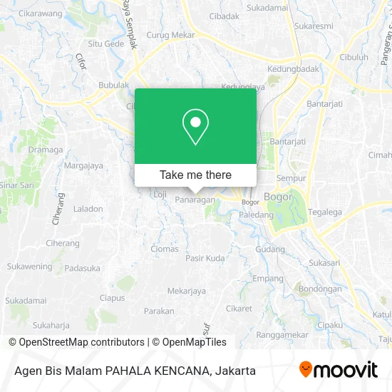 Agen Bis Malam PAHALA KENCANA map
