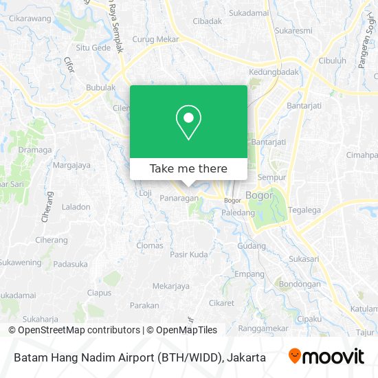 Batam Hang Nadim Airport (BTH / WIDD) map