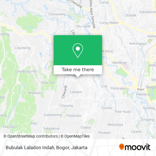 Bubulak Laladon Indah, Bogor map
