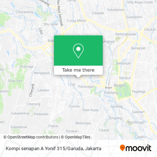 Kompi senapan A Yonif 315 / Garuda map