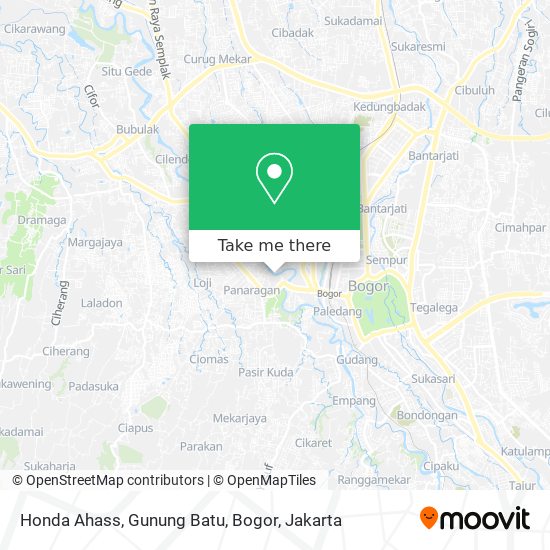 Honda Ahass, Gunung Batu, Bogor map