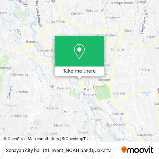 Senayan city hall (XL event_NOAH band) map