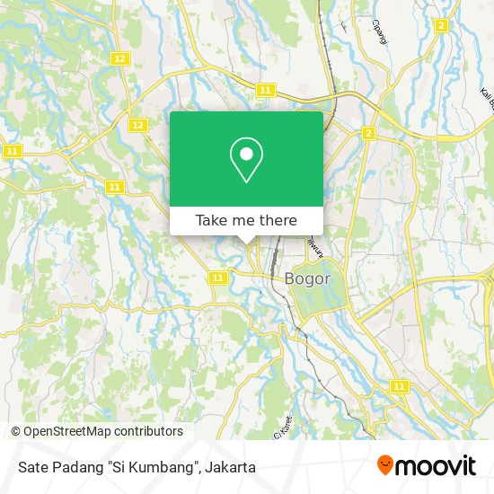 Sate Padang "Si Kumbang" map