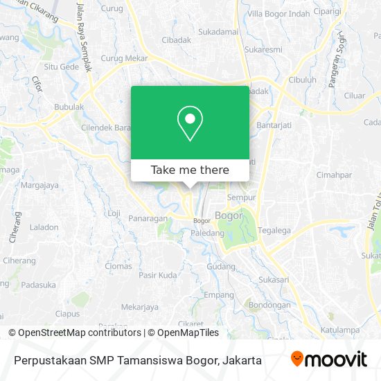 Perpustakaan SMP Tamansiswa Bogor map