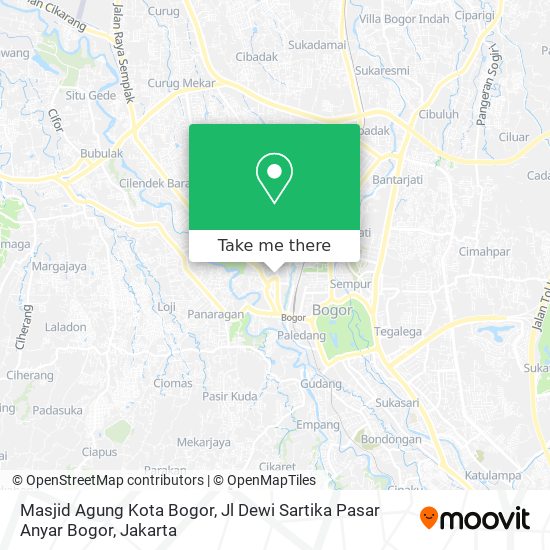 Masjid Agung Kota Bogor, Jl Dewi Sartika Pasar Anyar Bogor map