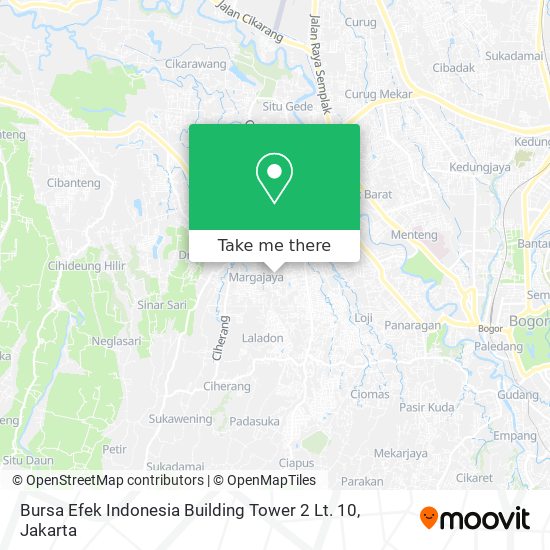 Bursa Efek Indonesia Building Tower 2 Lt. 10 map