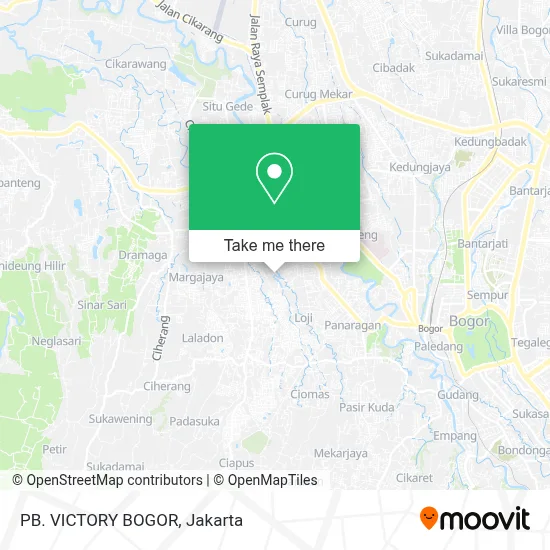PB. VICTORY BOGOR map