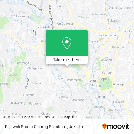 Rajawali Studio Cicurug Sukabumi map