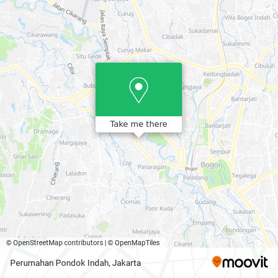 Perumahan Pondok Indah map