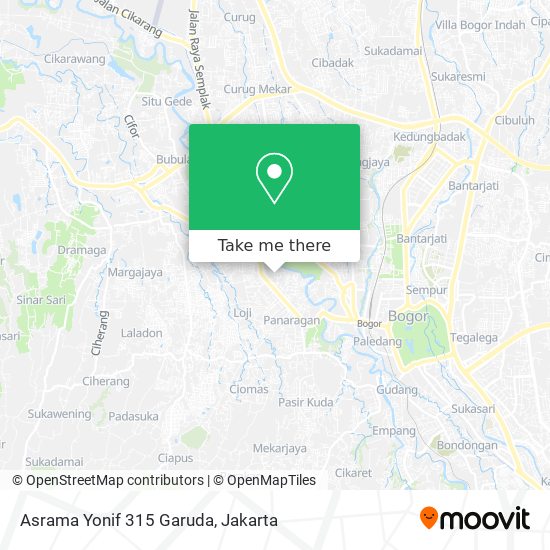 Asrama Yonif 315 Garuda map
