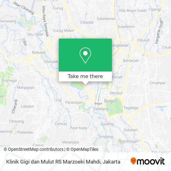 Klinik Gigi dan Mulut RS Marzoeki Mahdi map