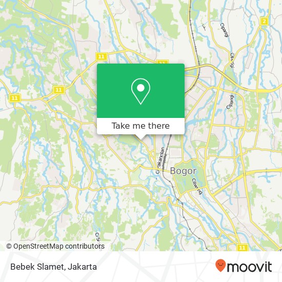 Bebek Slamet map