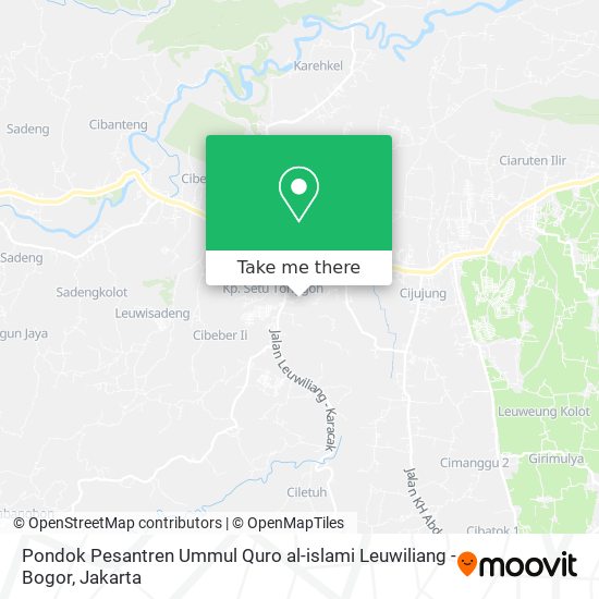 Pondok Pesantren Ummul Quro al-islami Leuwiliang - Bogor map