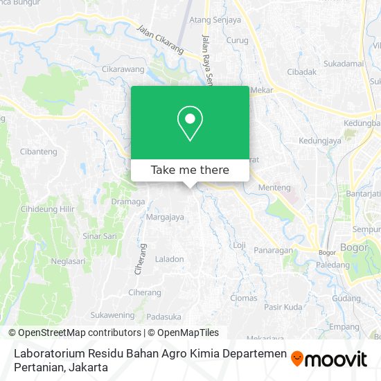 Laboratorium Residu Bahan Agro Kimia Departemen Pertanian map