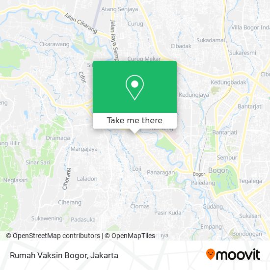Rumah Vaksin Bogor map