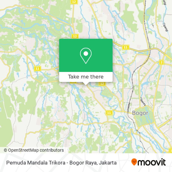 Pemuda Mandala Trikora - Bogor Raya map