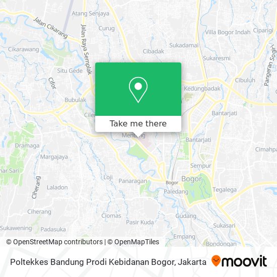 Poltekkes Bandung Prodi Kebidanan Bogor map