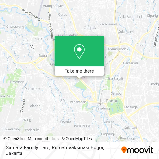 Samara Family Care, Rumah Vaksinasi Bogor map