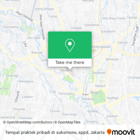 Tempat praktek pribadi dr suksmono, sppd map