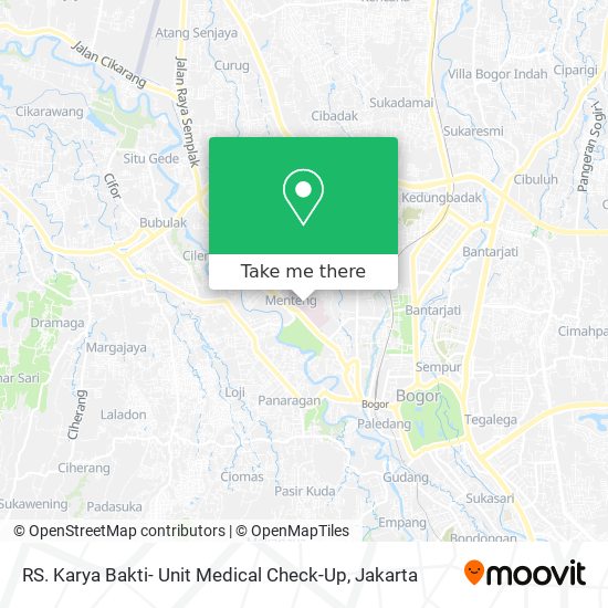 RS. Karya Bakti- Unit Medical Check-Up map