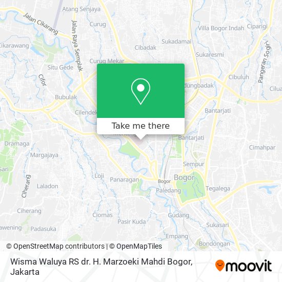 Wisma Waluya RS dr. H. Marzoeki Mahdi Bogor map
