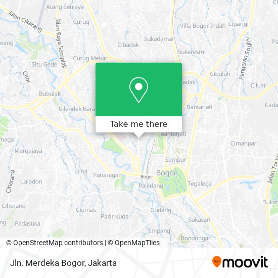 Jln. Merdeka Bogor map