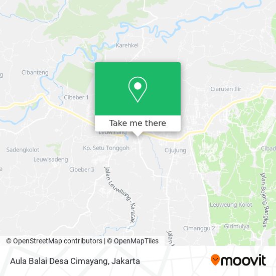 Aula Balai Desa Cimayang map