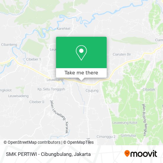 SMK PERTIWI - Cibungbulang map