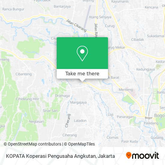 KOPATA Koperasi Pengusaha Angkutan map