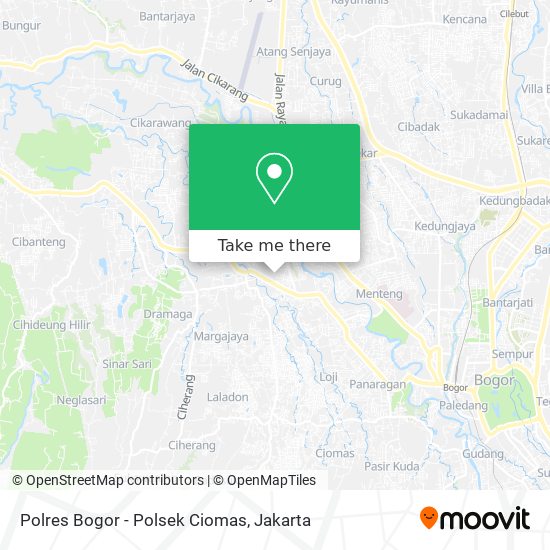 Polres Bogor - Polsek Ciomas map