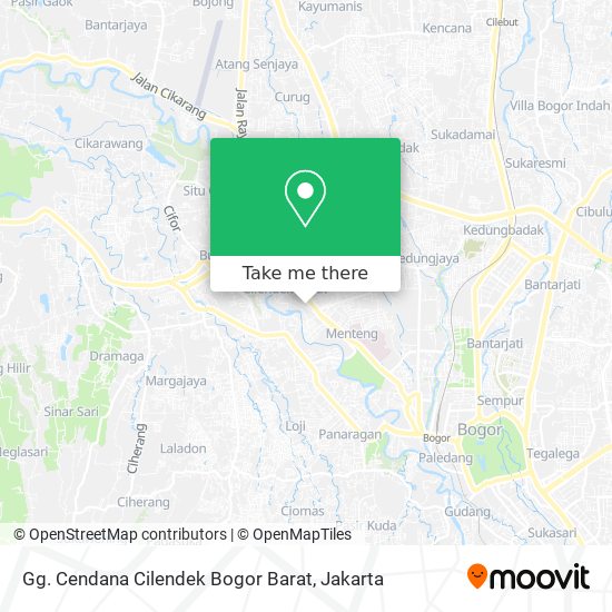Gg. Cendana Cilendek Bogor Barat map