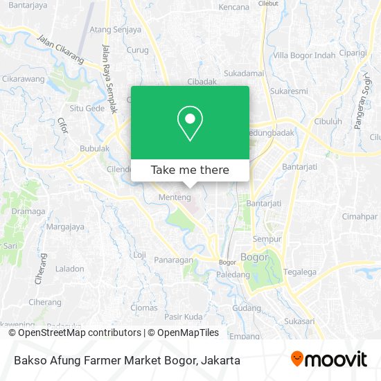 Bakso Afung Farmer Market Bogor map