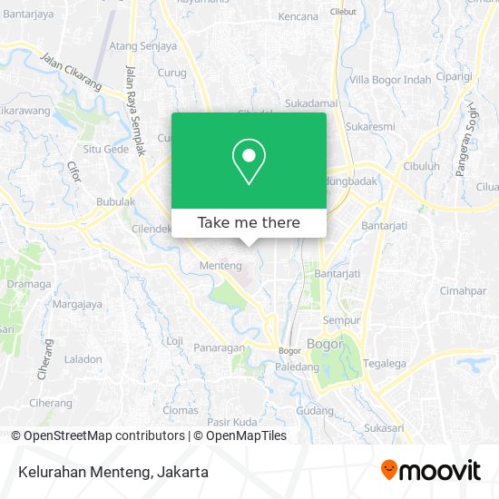 Kelurahan Menteng map