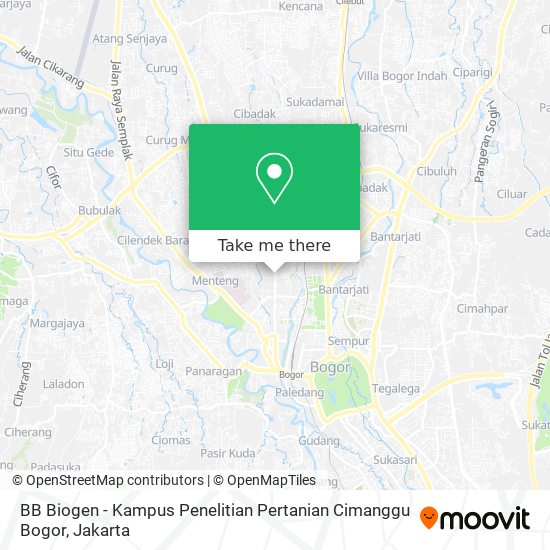 BB Biogen - Kampus Penelitian Pertanian Cimanggu Bogor map