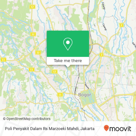 Poli Penyakit Dalam Rs Marzoeki Mahdi map