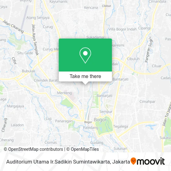 Auditorium Utama Ir.Sadikin Sumintawikarta map